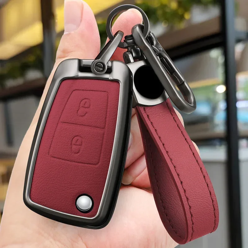 Zinc Alloy 2 Buttons Car Key Case Cover Fob For DongFeng DFM 580 370 S560 AX7 AX5 AX4 AX3 MX5 Auto Accessories Protector