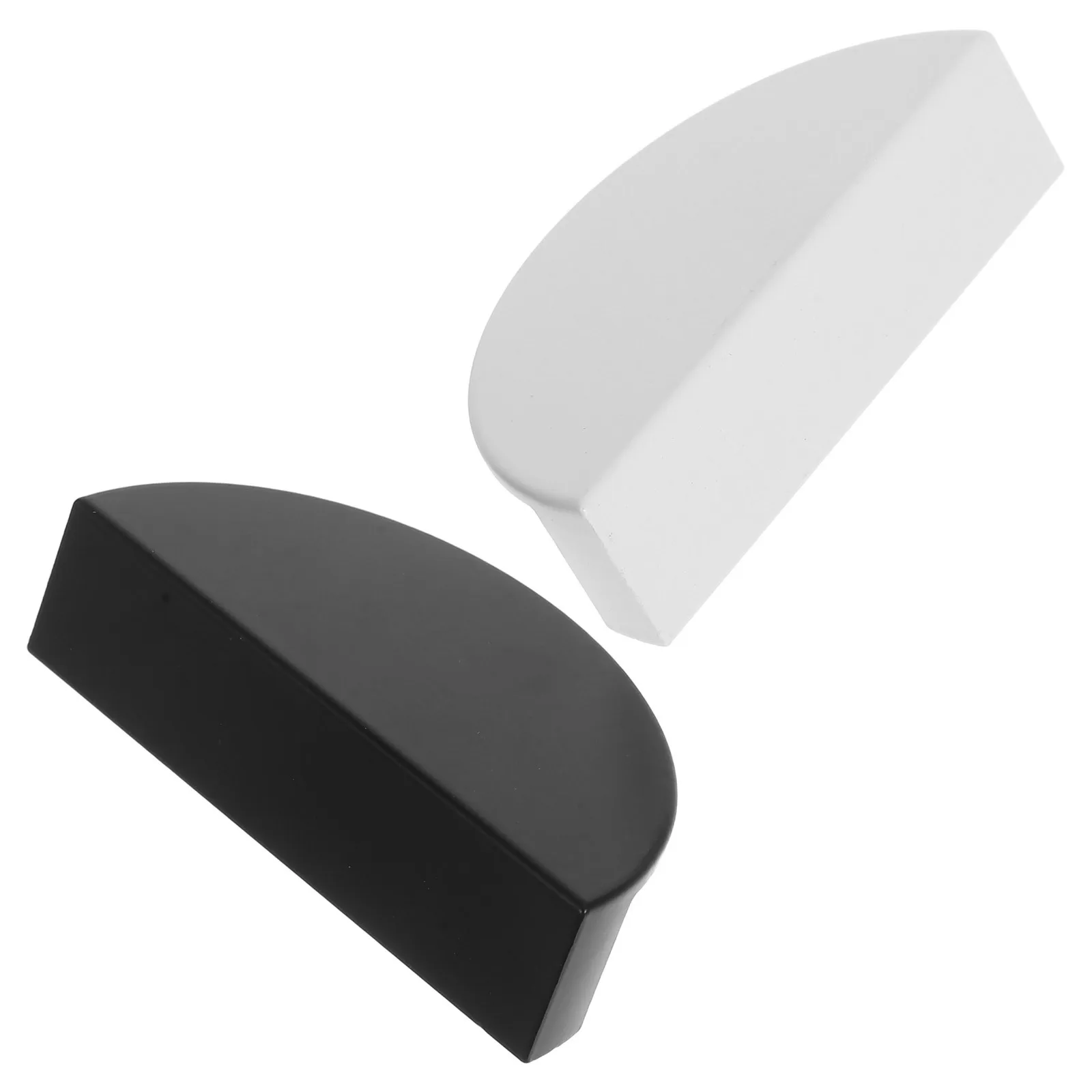 

2Pcs Nordic Semi Circular Cabinet Handles Cream Color Smooth Finish Furniture Drawer Pulls Wardrobe Door Handles for Children's