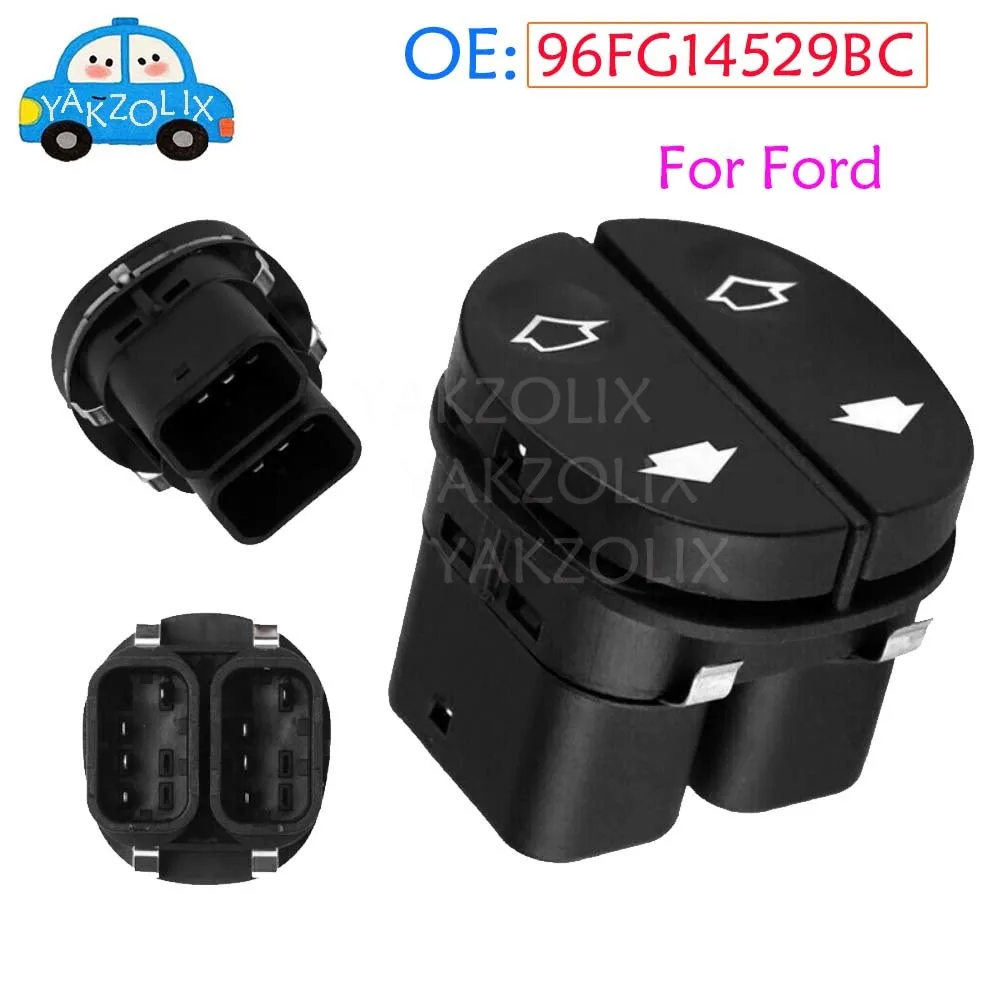 Interruptor Eléctrico para Elevalunas, para Ford FIESTA, FUSION, STREET KA, PUMA, TRANSIT MK7, TOURNEO CONNECT, Pieza 96FG14529BC