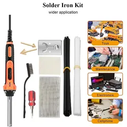 100W Plastic Welding Kit Car Bumper Repair Welder Smoothing Tool Temperature Control with Indicator for DIY