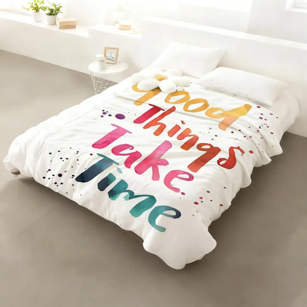 إيجابي طفل الفصول الدراسية جدار صورة رمي الفانيلا رقيق بطانية ناعمة دافئة الجلد ودية رمي ل أريكة سرير مكتب قيلولة الشتاء