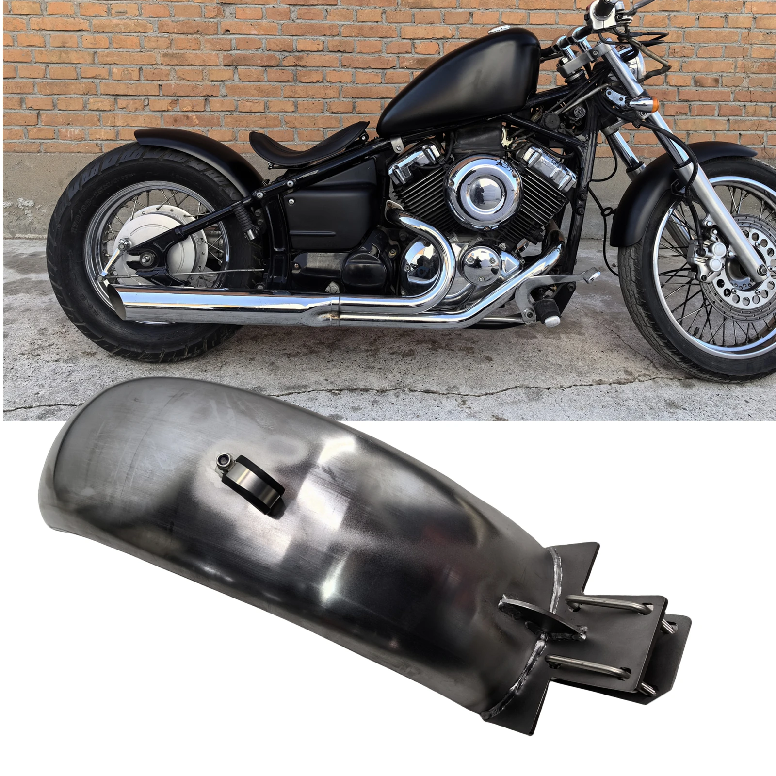 

Motorbike Rear Fender Steel Plate Shield Mud Guard Mudguard Board For YAMAHA DRAGSTAR DS V-Star 400 650 XVS400 XVS650