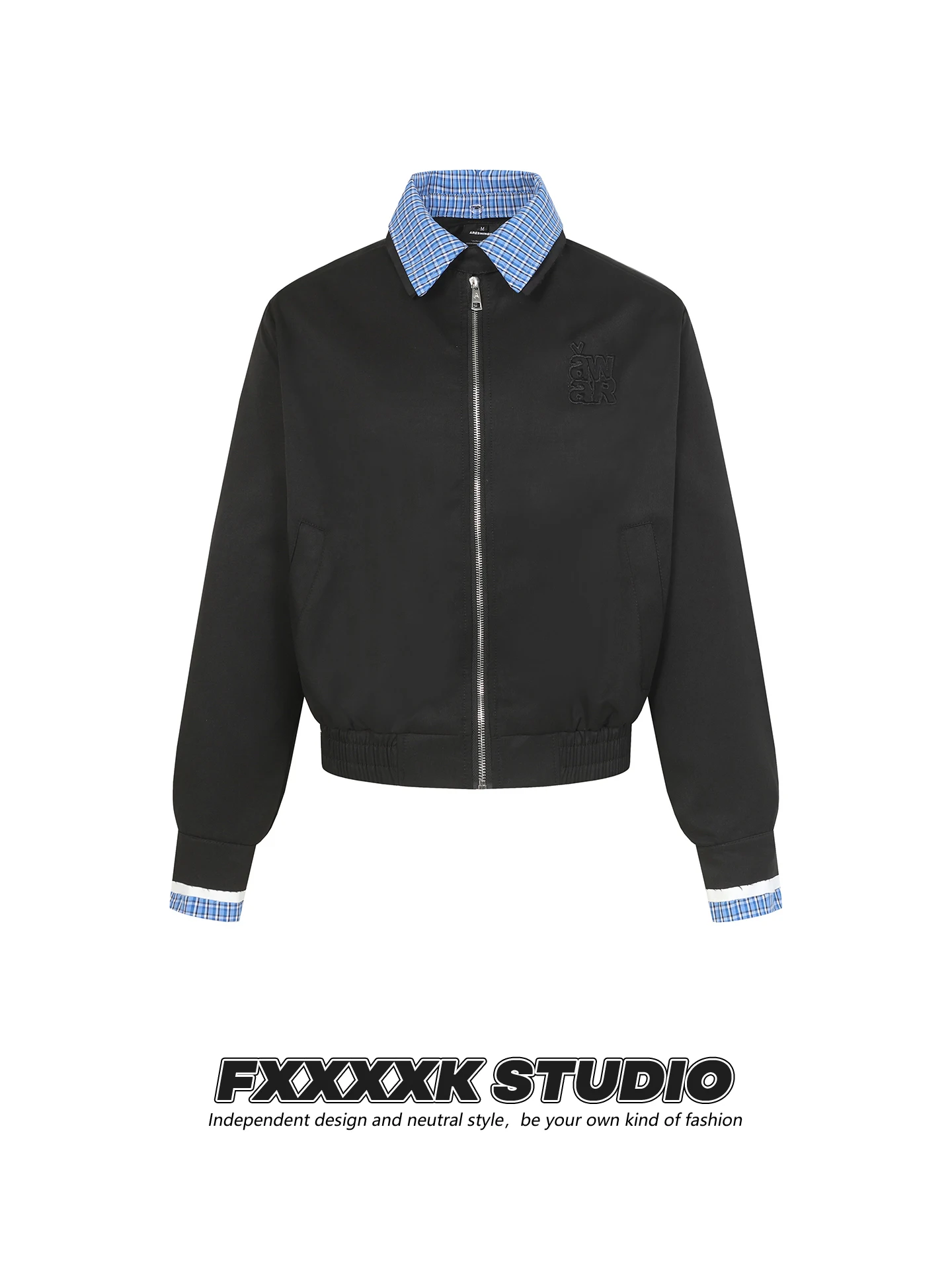 

Мужской кардиган FXK Original American Trendy Brand на молнии с вышивкой и нашивками в стиле пэчворк, винтажный, удлиненный, регулярного кроя...