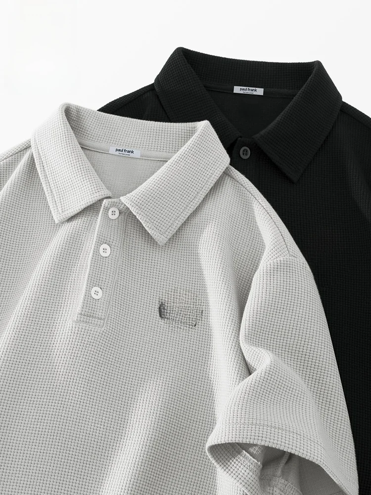 

Летняя повседневная футболка с отложным воротником, модная брендовая американская футболка с принтом далматинца для отдыха