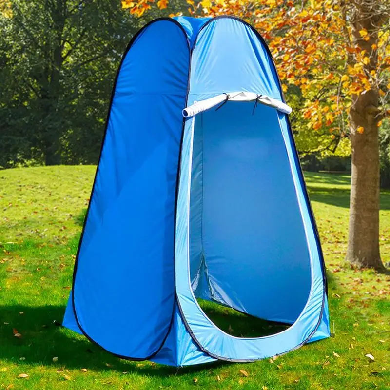 Outdoor Waterproof Changing Fitting Tents Foldable Portable Anti UV Shower Bathing Tent for Camping Beach Travel Privacy Toilet