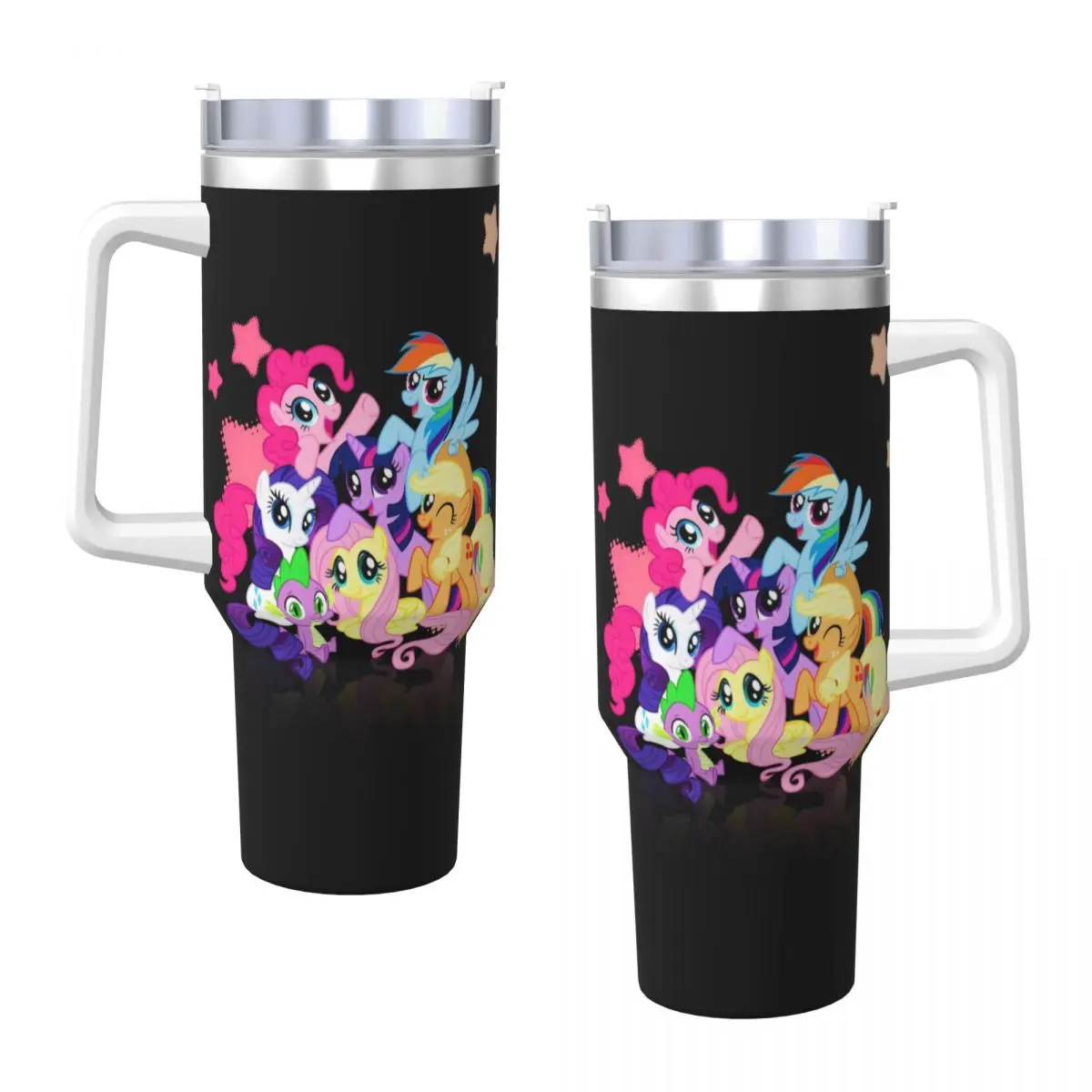 Stainless Steel Tumbler My Little Pony Thermal Mug Heat Preservation Cold and Hot Mugs Cup Beach Design Water Bottle