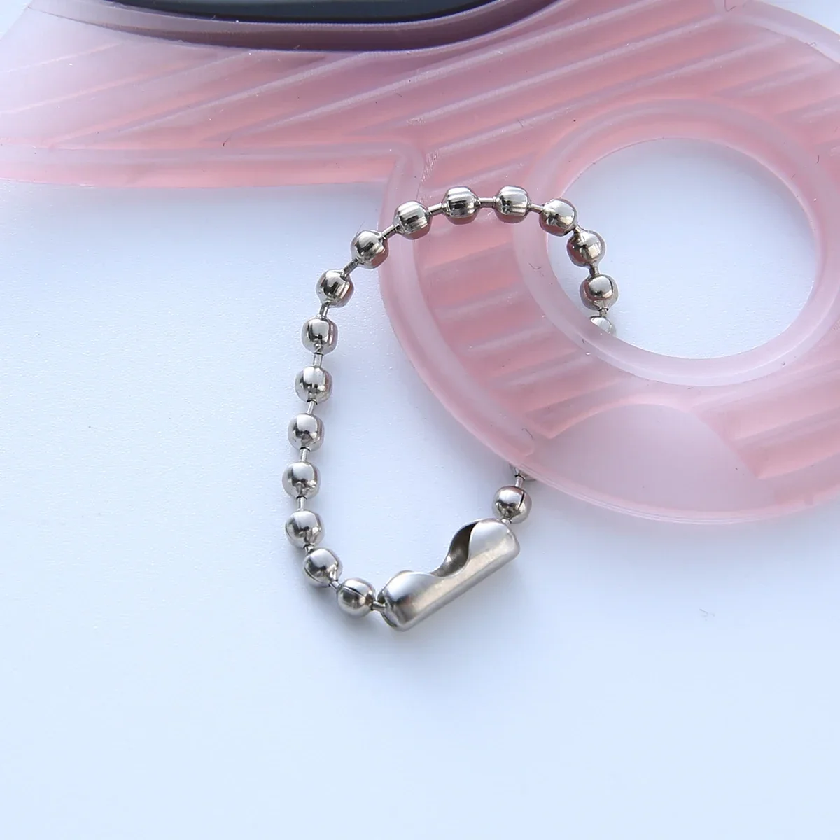 50-300 Strings Round Ball Bead Chains Length Keychain Tag Bulk Chains with Connector for DIY Pendant Jewelry Bag Accessories