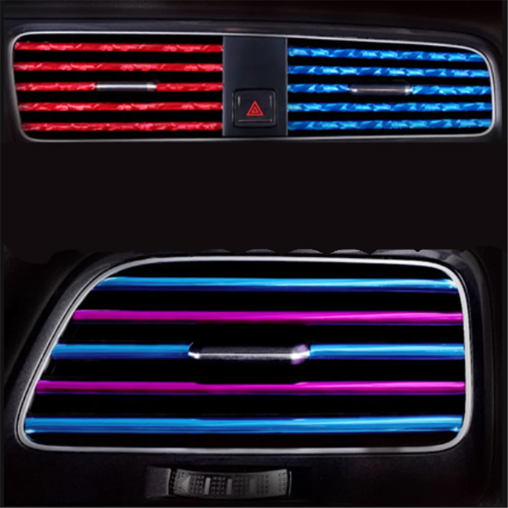 Tira decorativa para salida de aire de coche, para Honda Tire Golf GTI MK7, Food Truck, Toyota Matrix Corolla 2012, VW MK7, adhesivo