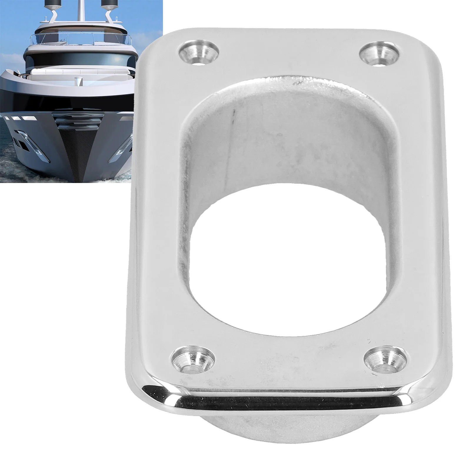 Stainles Steeel Hawse Fairlead Corrosion Resistance Boats Yachts Parts for Synthetic Winch Rope Hawse Fairlead Boat Accessories