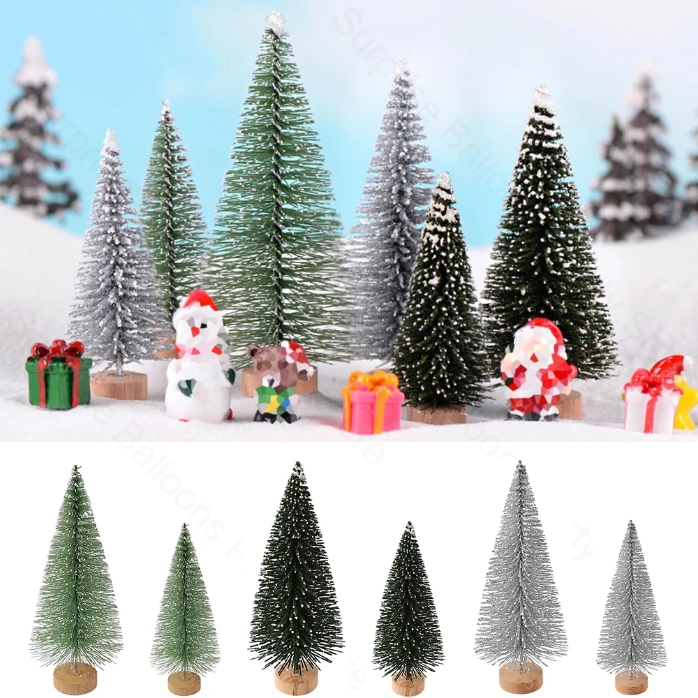 4/6 قطعة شجرة عيد الميلاد الصغيرة زينة عيد الميلاد الاصطناعي لتقوم بها بنفسك شجرة عيد الميلاد الصغيرة عيد الميلاد نافيداد السنة الجديدة ديكور للطاولات المنزلية