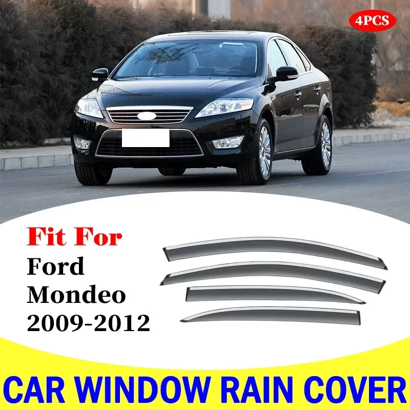 

For Ford Mondeo 2009-2012 window visor car rain shield deflectors awning trim cover exterior rain cover car accessories