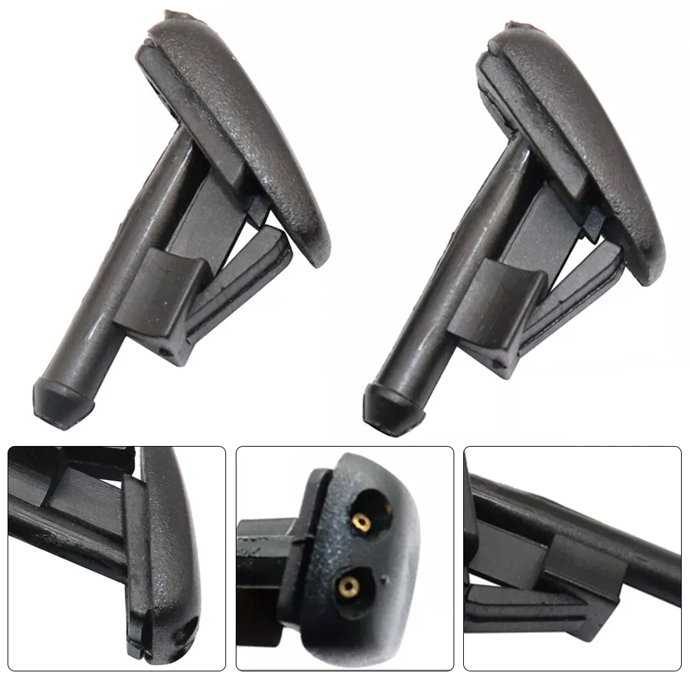 

2x Windshield Washer Spray Nozzle For BMW 318i 320i 325i 328i M3 E36 Z3 3 Series 61601384859 BLACK Auto Acesssories Tools