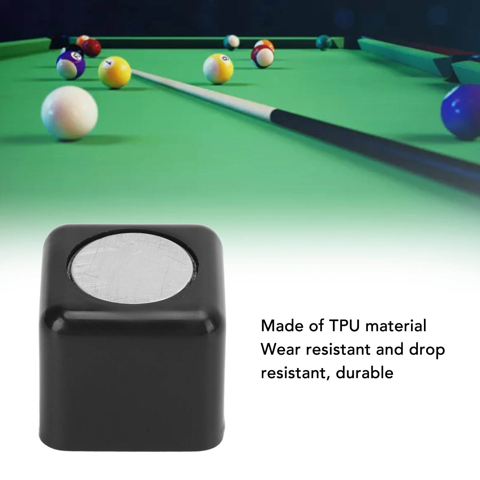 Chalk Holder Box Portable Small Size Convenient Storage Magnetic Billiard Chalk Holder TPU Long Service Life for Entertainment