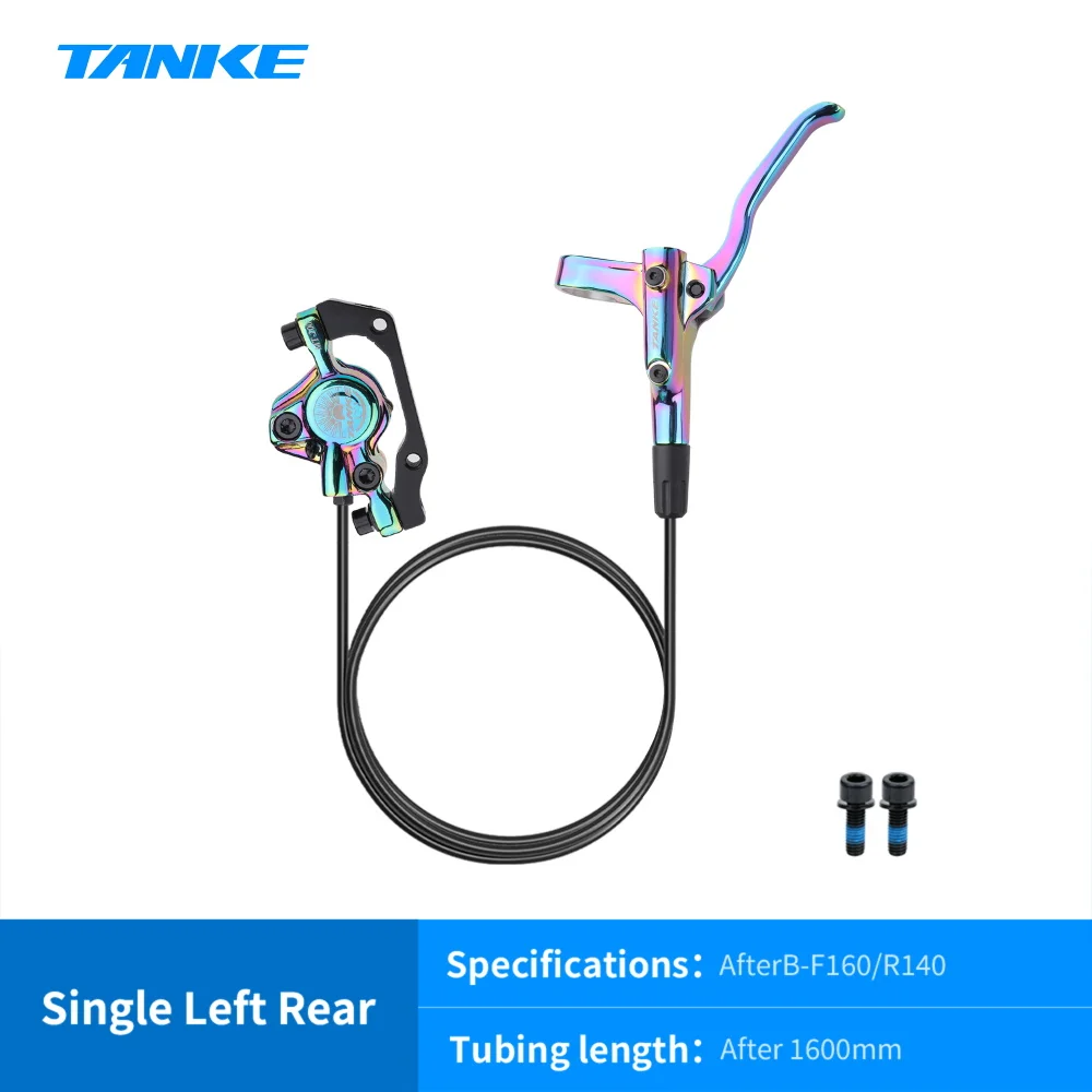 TANKE MT200 Fiets Hydraulische Schijfrem MTB Rem BL BR 800/1600mm Fietsrem 2 Zuiger 3 Vinger Stalen hendel Fietsonderdelen Upgrade