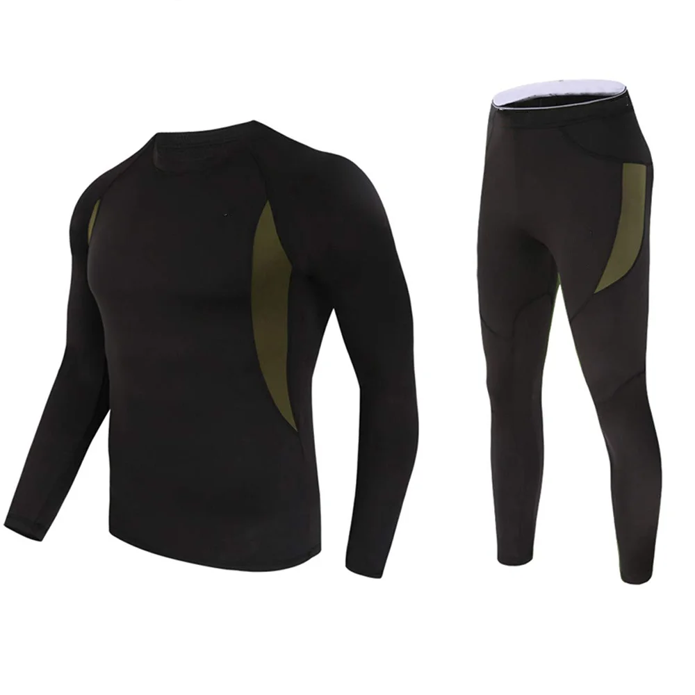 

Functional winter thermal underwear set for men, including a motorcycle riding thermal set, and a men's ski thermal long-sleeved