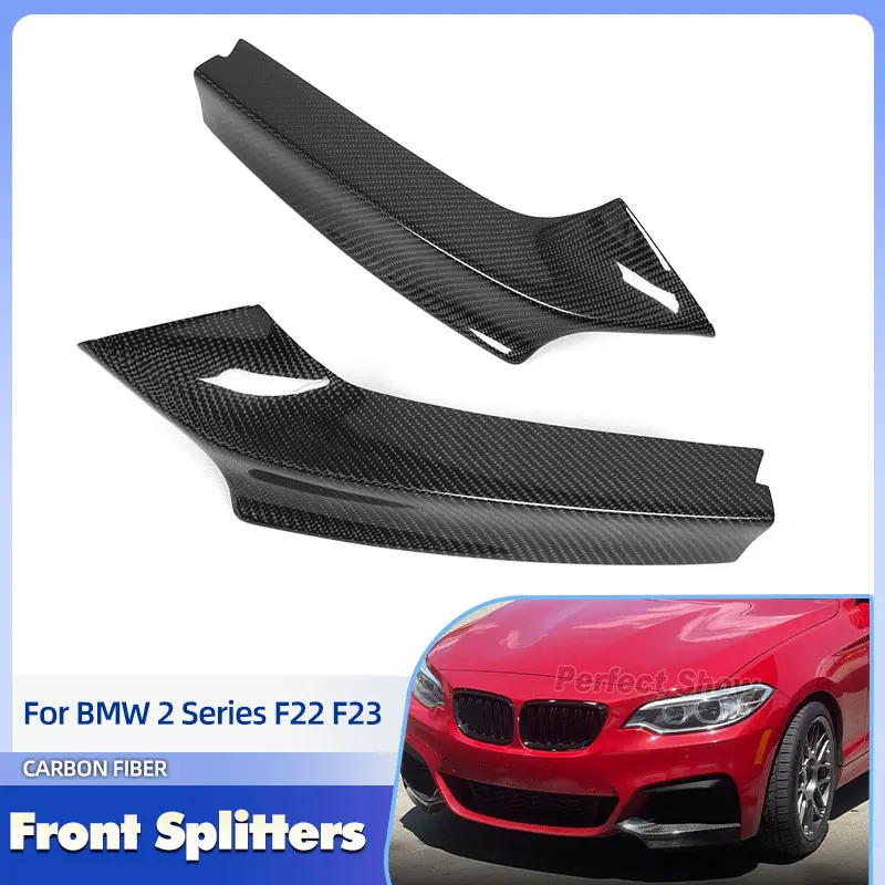 

Car Front Bumper Splitters Spoiler Carbon Fiber for BMW 2 Series F22 F23 Coupe Convertible 2014-2017 M240i Racing Splitters
