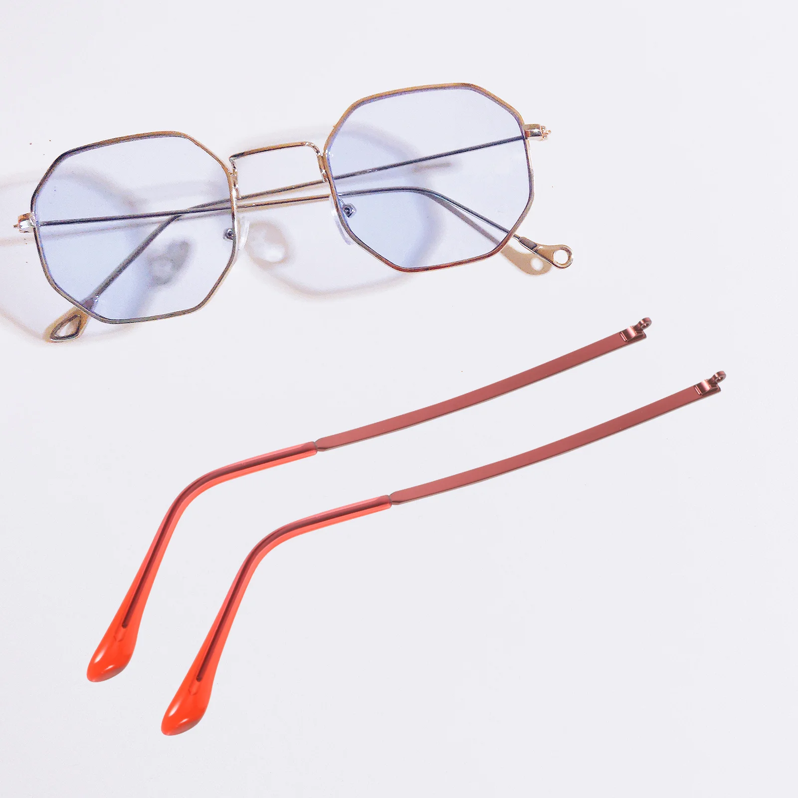 

1Pair Replacement Eyeglasses Arms Metal Temples Lightweight Comfortable Glasses Legs for Glasses Sunglasses Repair
