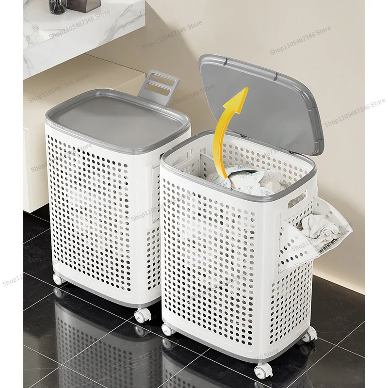 For Dirty Clothes Basket Large Capacity Household Autumn and Winter Dirty Clothes Basket Bedroom Bathroom Bathroom Dirty