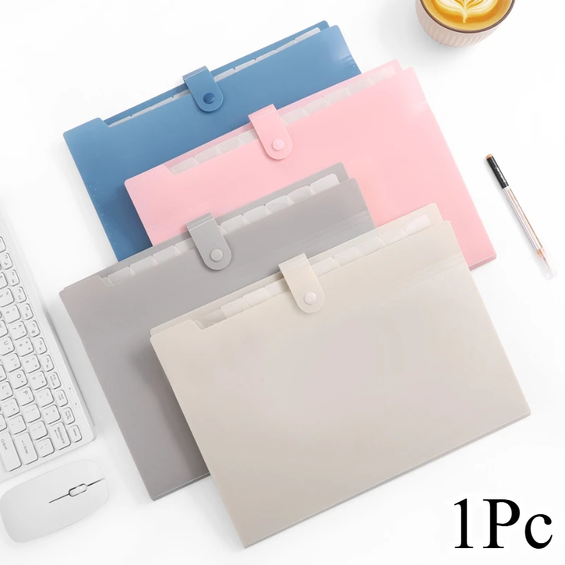 Accordion Folder, A4 Size, Expandable Folder With 12 Pockets, Macaron Color Folder With Labels, Portable File Organizer, School