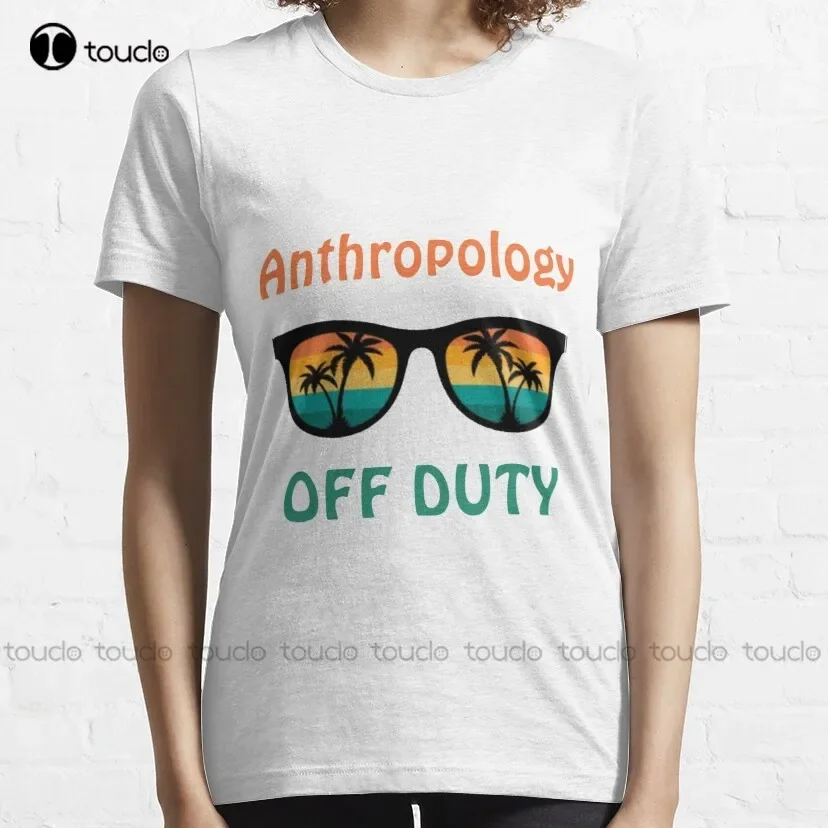 Anthropology Off Duty - Funny Retirement Gift  Classic T-Shirt White Tshirts For Mens Cotton Breathable Cotton Retro Gd Hip Hop