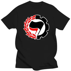 ANTIFASCHISTISCHE AKTION Left Antifa Antifascism Antifascist Mens T Shirt male brand teeshirt men summer cotton t shirt