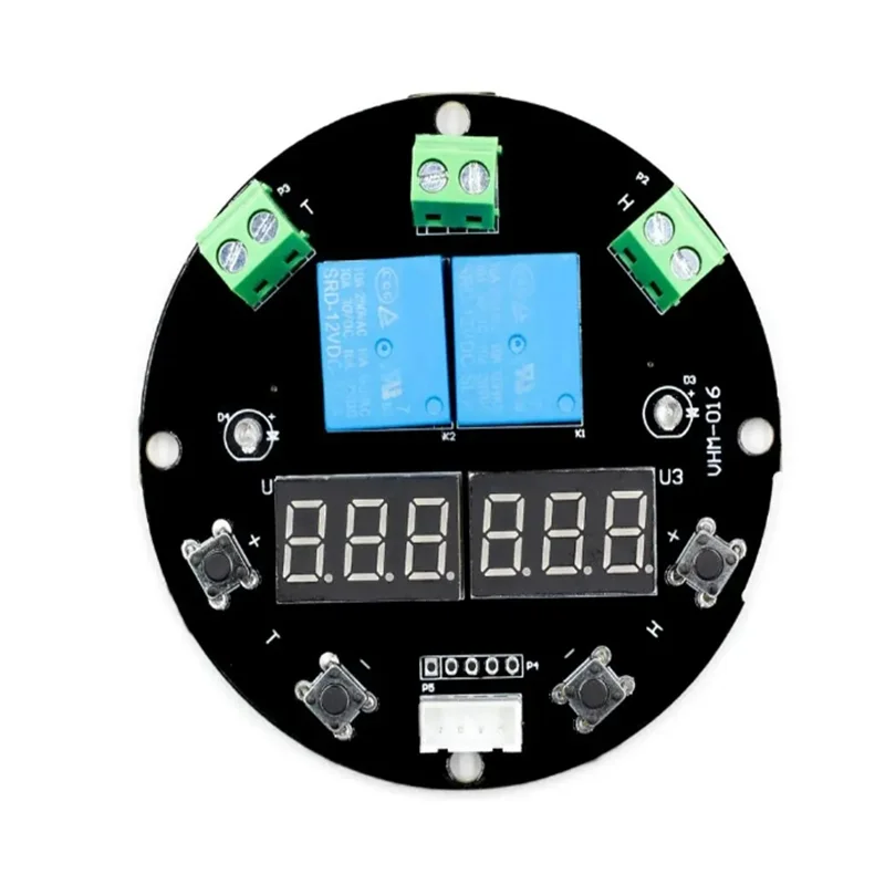 VHM-016 Thermostat Temperature Humidity Control Thermometer Hygrometer Controller Module DC 12V LED Digital Display Dual Output