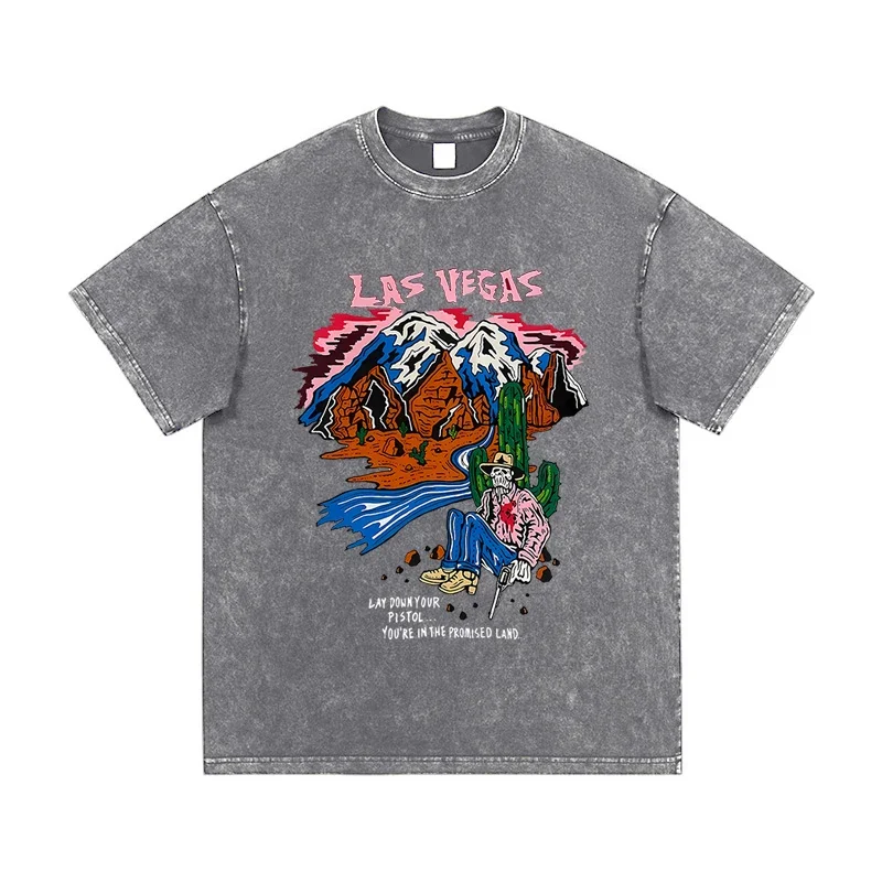 

Футболка мужская с принтом в стиле граффити, 100% хлопок