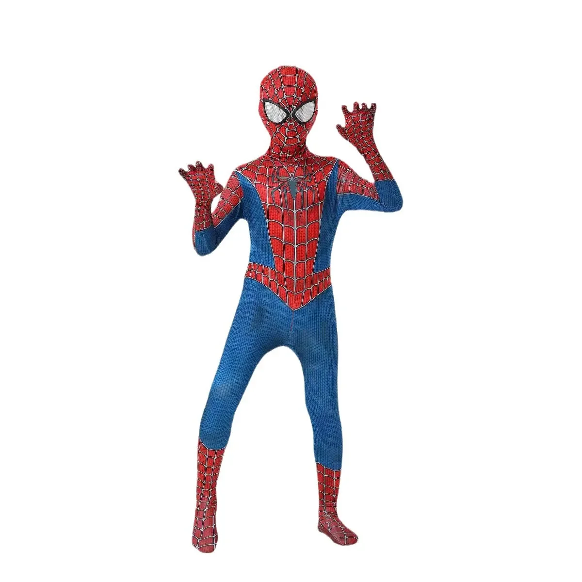 Anime Bambino Raimi Spiderman Costume Supereroe Peter Parker Spider Man Cosplay Zentai Tute Costumi di Halloween Del Partito per I Bambini