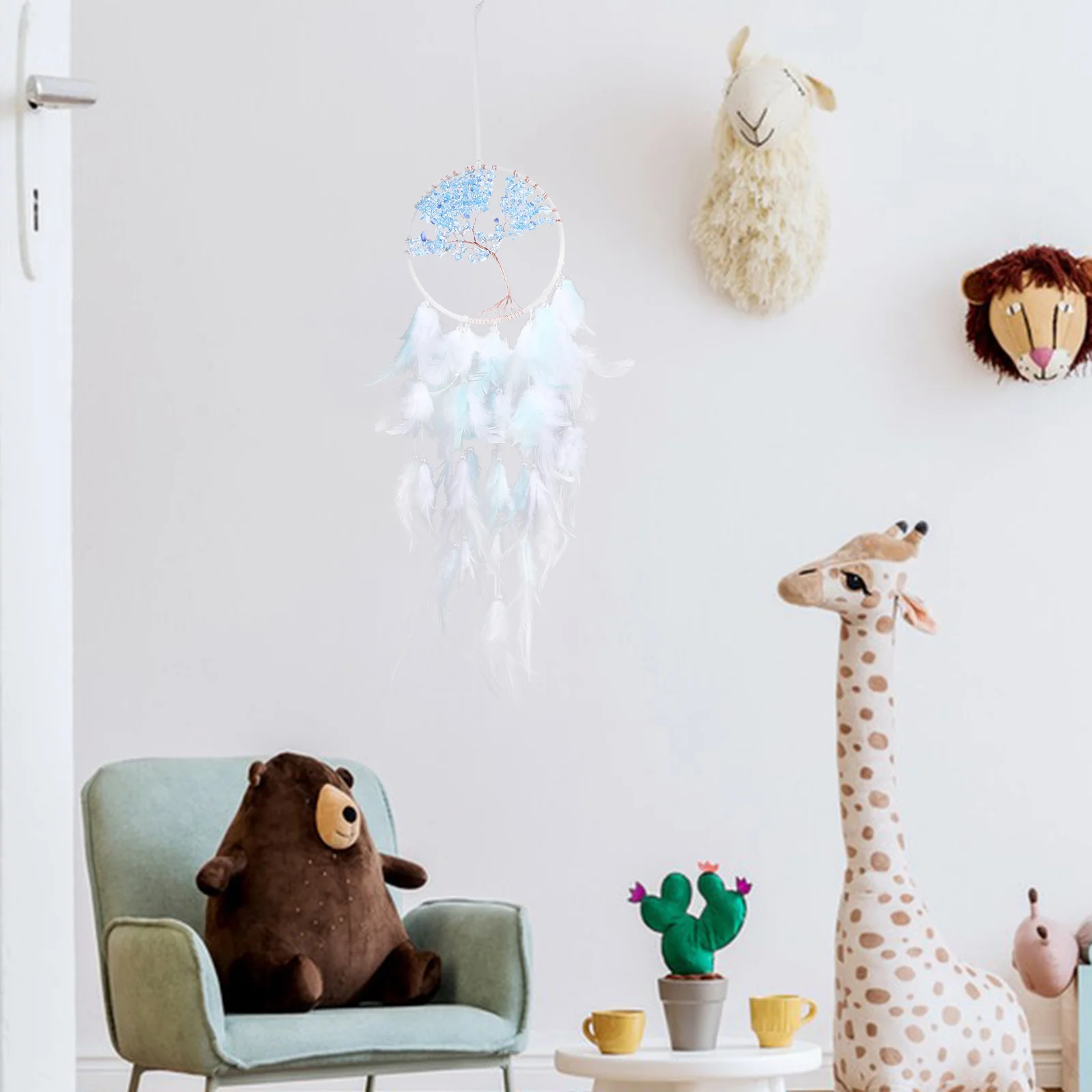 

Chic Dreamcatcher Pendant Wall Hanging Adorn Meticulously Handwoven Unique Touch Interior Dreamcatcher Decor Home Plume Pendant