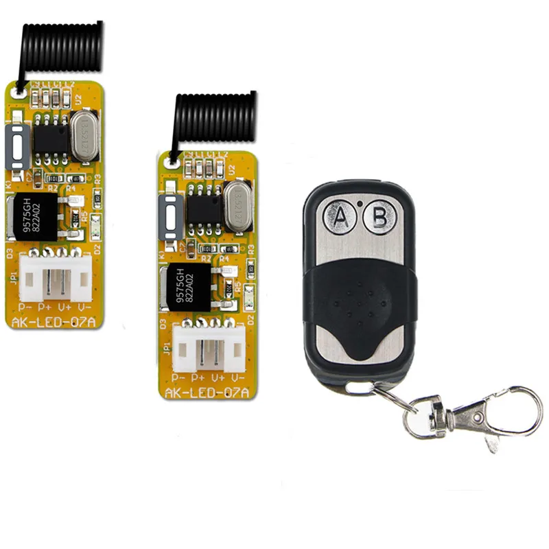 

RF Wireless Remote Control Switch DC3.7V 6V 9V12V Wide Voltage Small 1CH Relay Receiving Module Battery Power Instant Controller