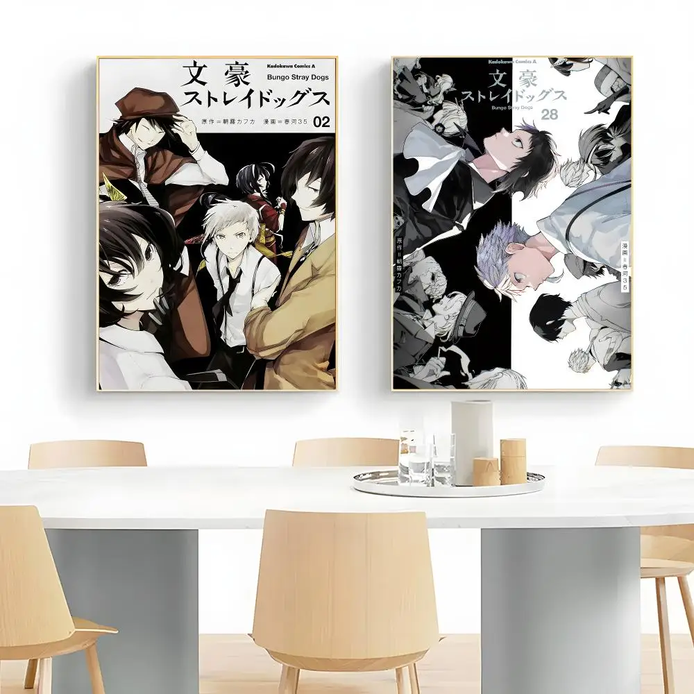 anime supernatural mystery B-Bungo Stray Dogs Poster Wall Art Print Decorative Mural Home Decor Gift Unframed