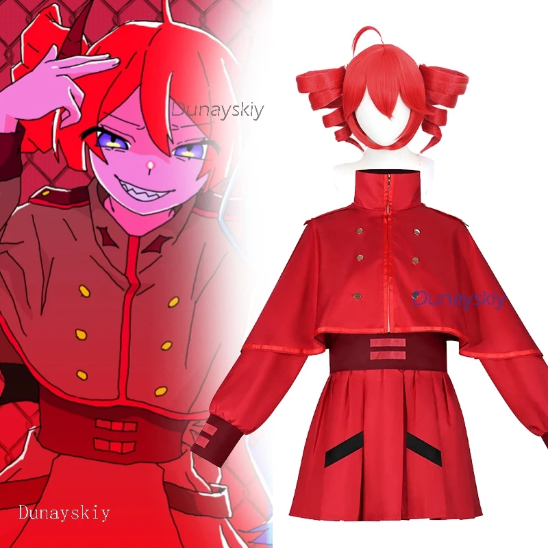 

Cos C COS Store Kasane Teto Cosplay Costume wig DaiDaiDaiDaiDaikirai Virtual Idol Red Dress Outfit Uniform Halloween Party Cloth