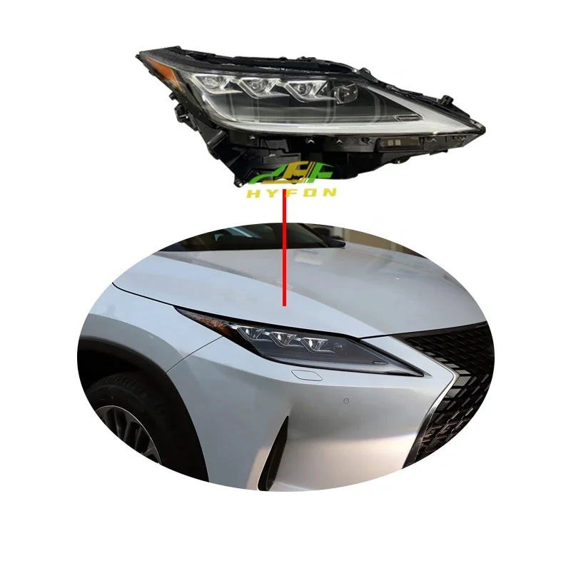 

BR For Lexus 2020-2022RX300 Upgrade RX450 Matrix Three-eye Headlight LED Flow Turn signal Day Running Light Plug and Play