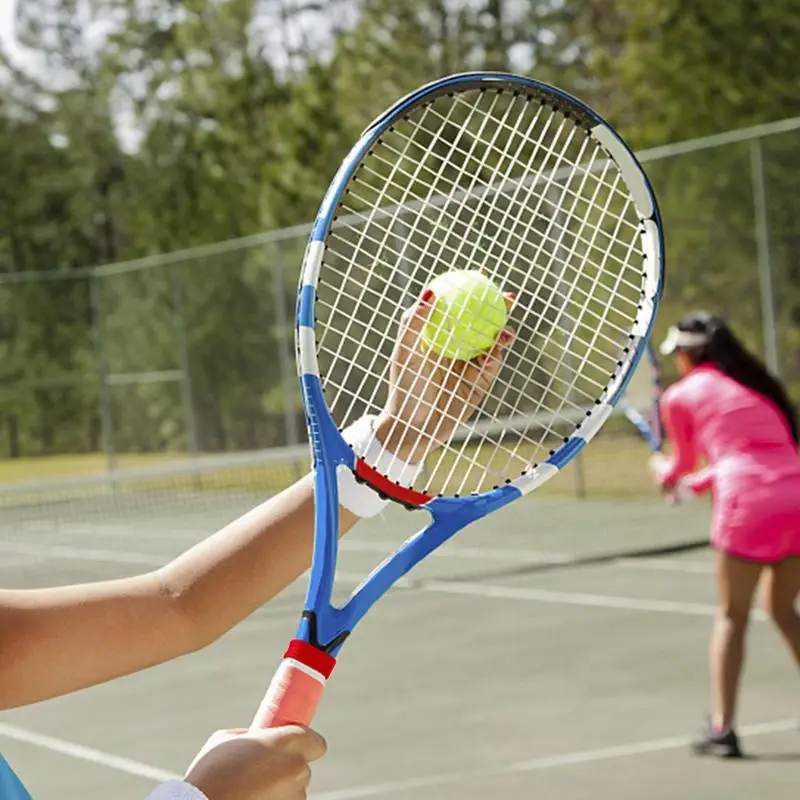 Raquete de tênis Grip Band Ring Punho de borracha elástico, Capa absorvente antiderrapante, Apertos de raquete de badminton