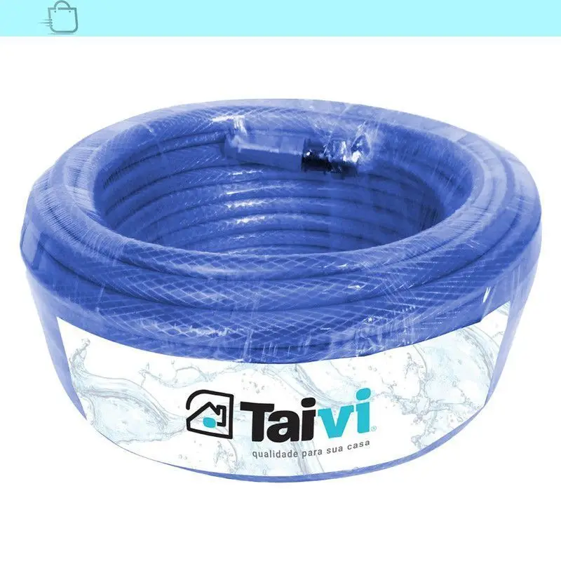 20m Blue Braided Garden Hose Reinforced