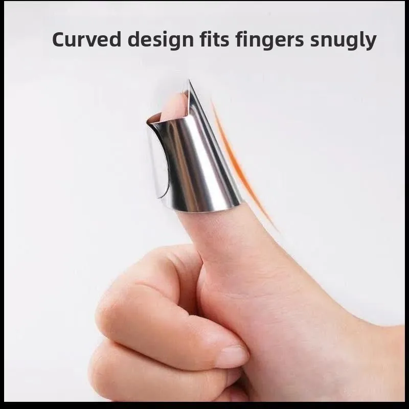 Anti-Slip Stainless Steel Finger Pads for Karimba Thumb Guitar Girls Nail Covers Protective Finger Pads for Adult Women