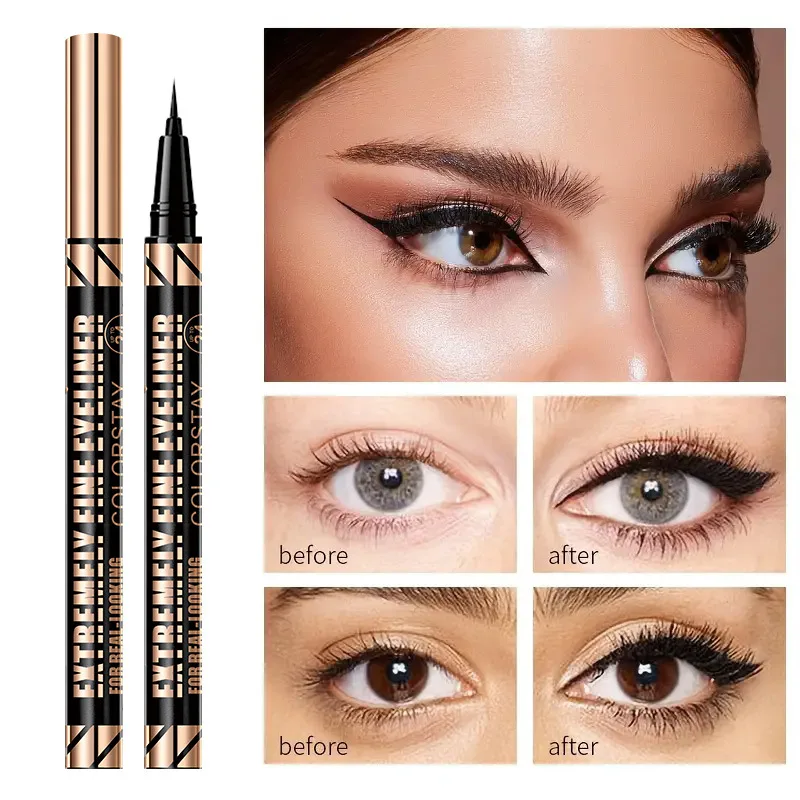 

QICIY eyeliner waterproof, sweat-proof, quick-drying, long-lasting and non-smudging makeup