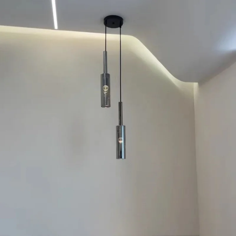 Nordic LED Glass Pendant Lamp, Chandelier for Living Room, Bar, Counter, Bedside, Home Decoration, Minimalist Light Fixture