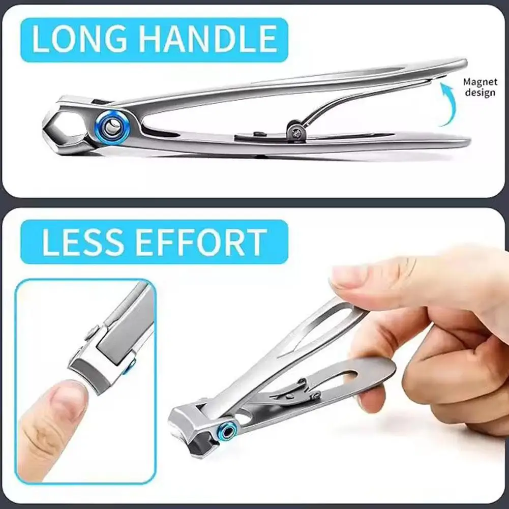 1 stücke Nagel Clippers Stahl Breite Kiefer Öffnung Zehennagel Fingernagel werkzeuge Eingewachsene Harte Maniküre Dicke Schere Cutter M8Z8