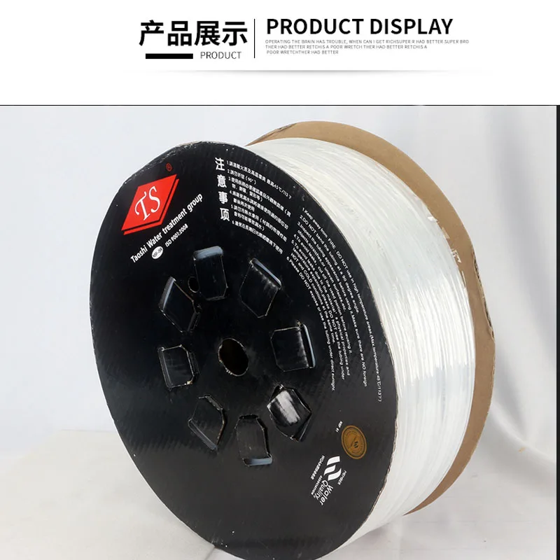 2 Points Pe Transparent Water Pipe Water Purifier Transparent Pe Pipe Dow Brand Food Grade Two Points Transparent Ts Water Pipe with Words