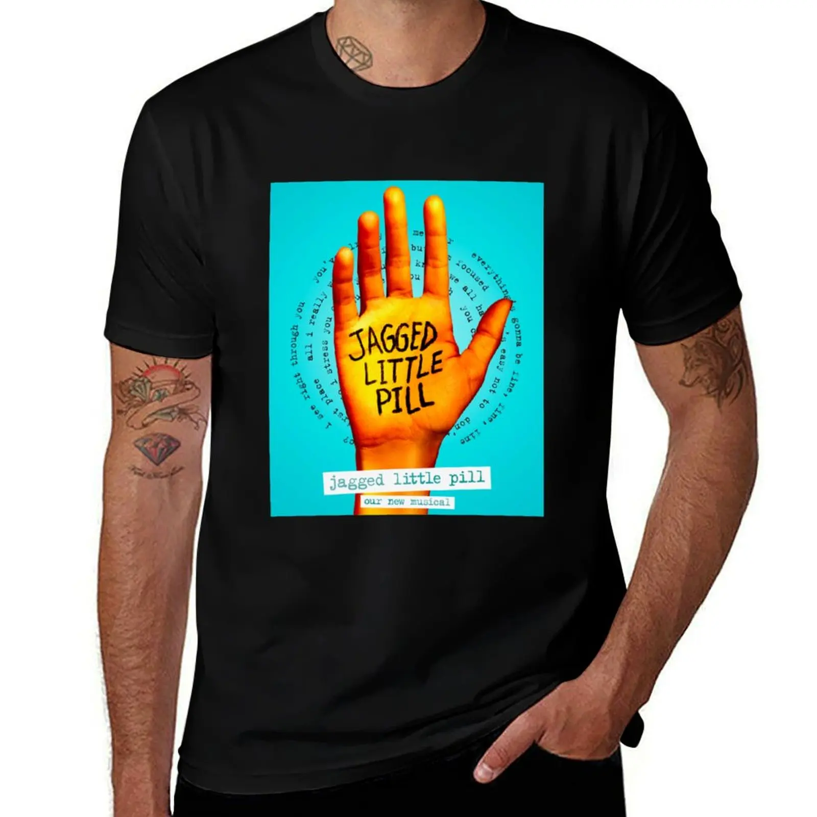 alanis jagged little pill morrisette tour 2021 hand makinkurus T-Shirt mens graphic t shirts T-Shirt