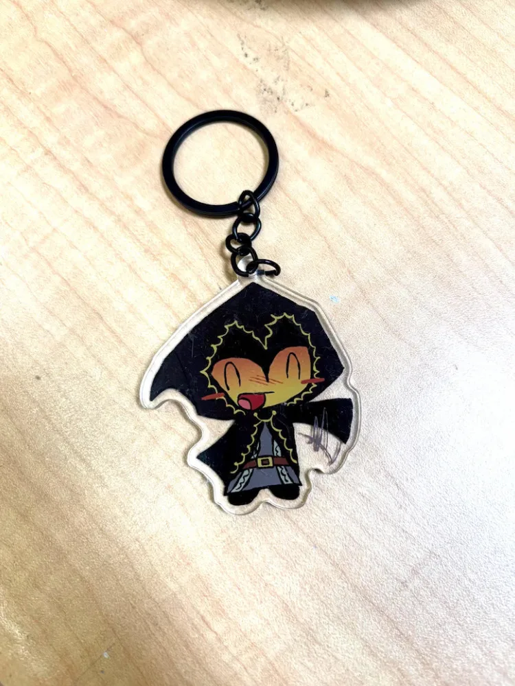 Q - Version Cartoon Acrylic Keychain Telamon Shedletsky Roblox Admin Forsaken Inspiration Creative Key Chain for Bags
