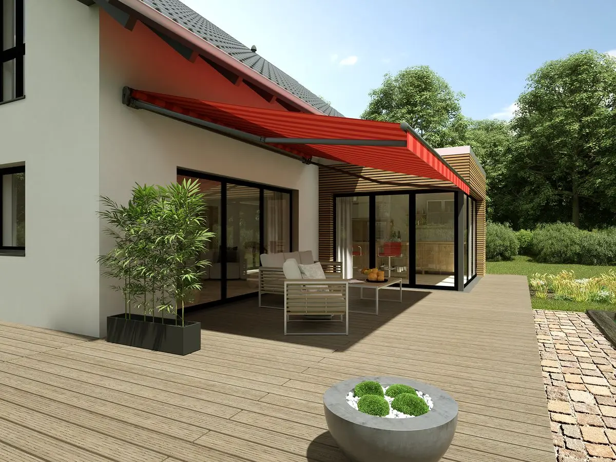 

Electric Heavy Duty Awnings Outdoor Sunshade Manual Wall Mounted Garage Balcony Retractable Motorized Full Cassette Awning