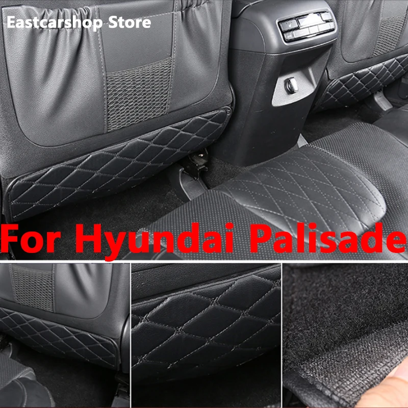 

For Hyundai Palisade 2020 2021 2022 Car Rear Seat Anti-Kick Pad Rear Seats Cover Back Protection Mat Car Accessories