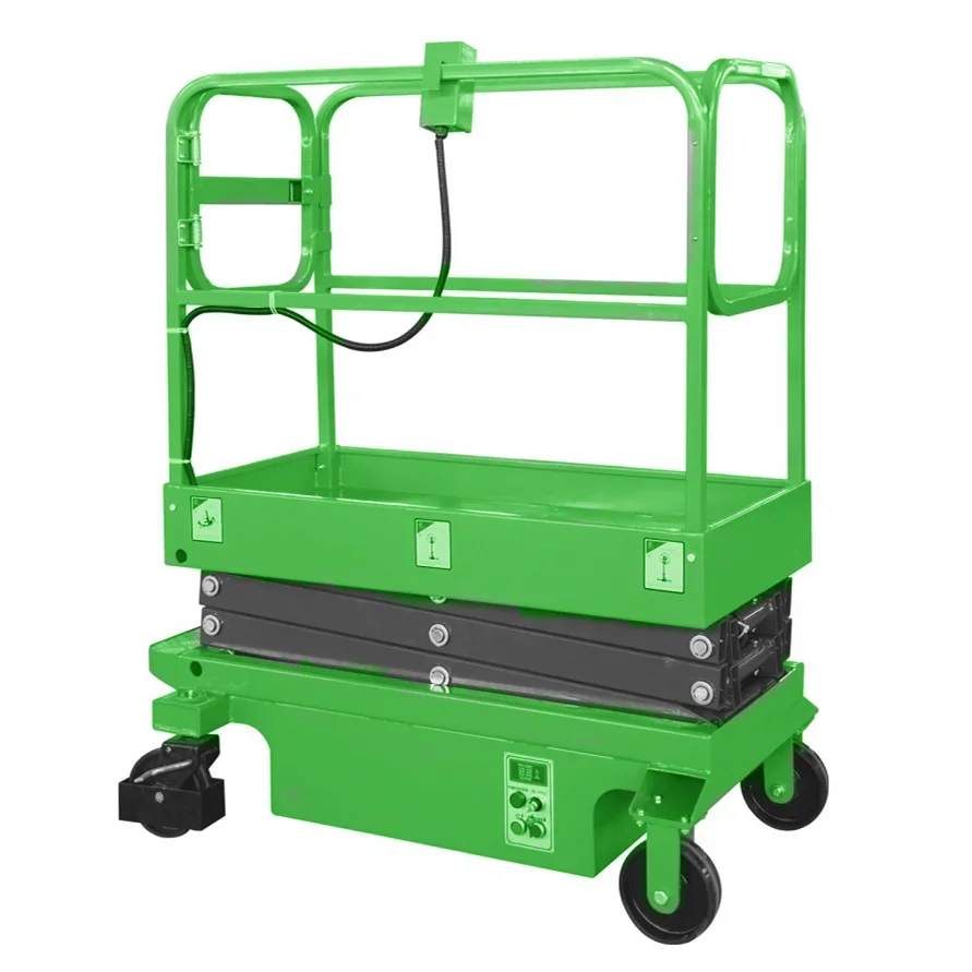 Promotion Electric Lifter  Movable Scissors Lift Mobile Aerial Working Platform For Cleaning Construction Tools and Gardening