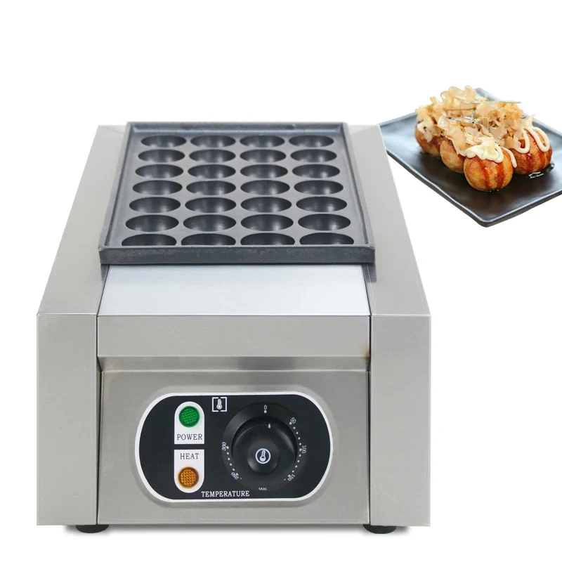 electric Takoyaki Maker Fish Ball Furnace Octopus Balls Machine Non-stick Pan Stainless Steel Fish Ball Maker