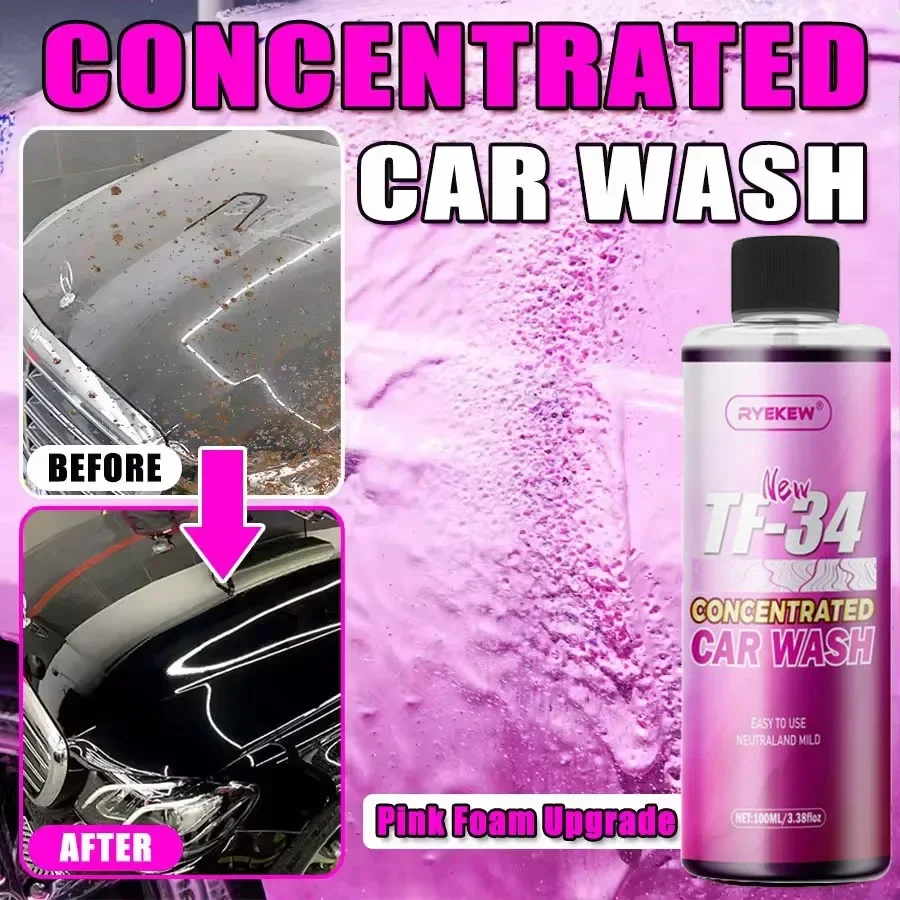 YC19 Pink Foaming Extreme Bodywash & Wax Foaming Car Wash Soap, (Works with Foam Cannons/Guns or Bucket Washes) for Cars, Trucks