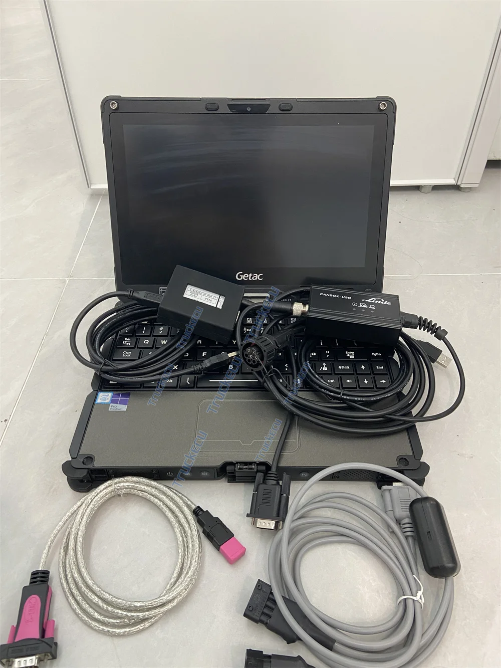 JUDIT 4 Forklift Diagnostic Set V110 Laptop Jungheinrich Judit Incado Box Linde Canbox Doctor Workshop Service Diagnosis Kit