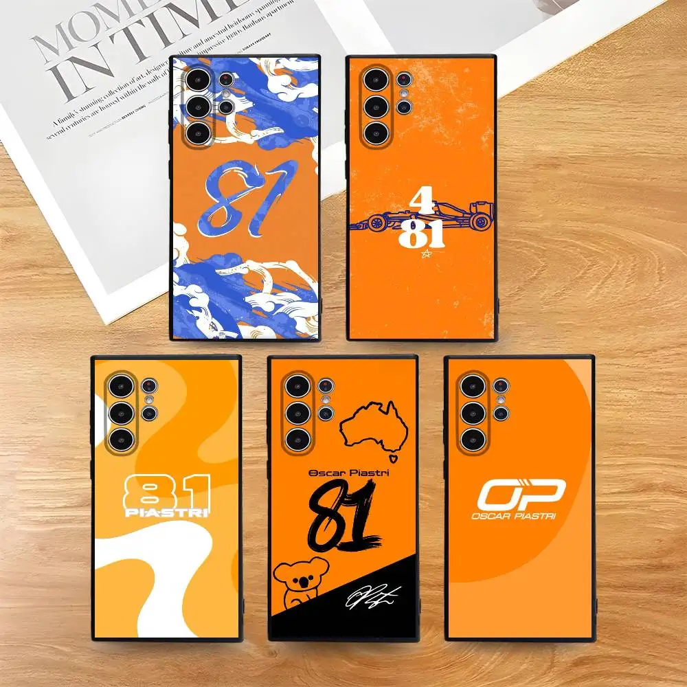 Driver O-Oscar Piastri 81 Phone Case Skin-Friendly Soft TPU Case Compatible With Samsung S21/S22/S23/S24/S25 FE/Plus/Ultra