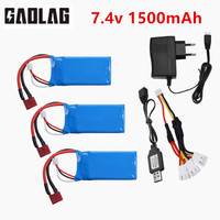 903462 7.4v 1500mah Lipo Battery or Charger For Wltoys 12428 144001 A959-B A969-B A979-B K929-B RC Desert Truck Car Spare Parts